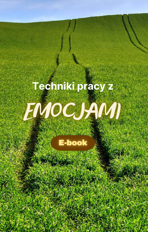 okładka e-booka. Zielona trawa „Techniki pracy z emocjami"